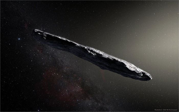 ​Artist impression of 'Oumuamua (European Southern Observatory/M. Kornmesser)​