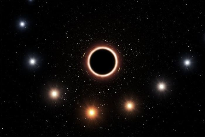  블랙홀 궁수자리 A*를 근접해 지나간 항성 S2 항로 상상도An artist's impression of the star S2 passing closely by the supermassive black hole in the center of the Milky Way. By studying this star, astronomers have successfully tested Einstein's theory of general relativity.Credit: ESO/M. Kornmesser