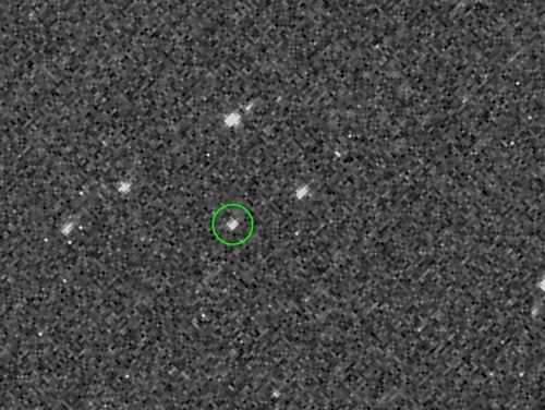 오시리스-렉스가 처음 전송한 소행성 '베누'[출처:NASA/고다드우주비행센터/애리조나대학]