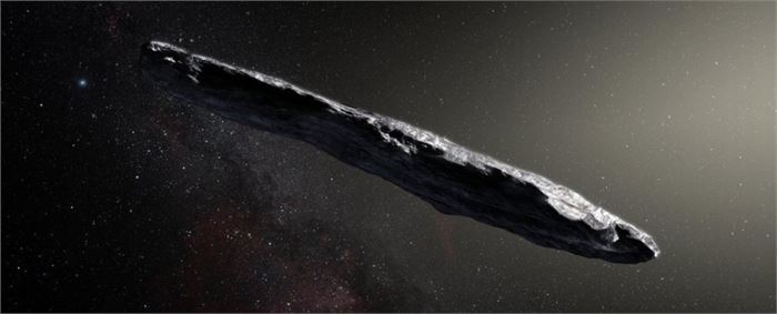 태양계에서 처음 관측된 성간 천체 '오무아무아' 상상도[AFP=연합뉴스]Artist impression of 'Oumuamua (European Southern Observatory/M. Kornmesser)