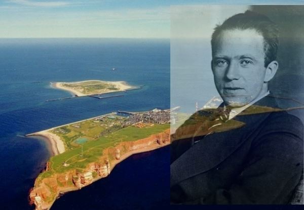 해의 작은 섬, 헬골란트. 하이젠베르크는 24세 때인 1925년 7월 이 섬에 요양 차 머물면서 양자역학을 수립하는 데 성공했다. 오른쪽은 그 나이 때의 하이젠베르크. /Alchetron.com