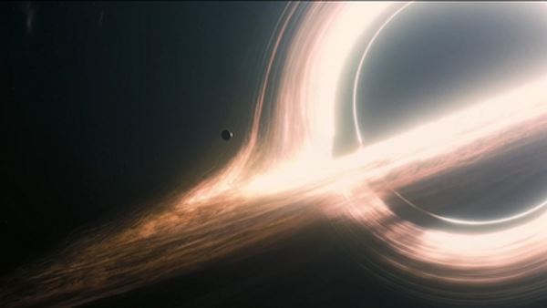 The fictional Miller’s planet orbiting the black hole Gargantua, in the movie ‘Interstellar.’ (interstellarfilm.wikia.com)