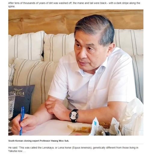 시베리안타임스가 실은 황우석 박사 사진[출처:시베리안 타임스 기사 화면 캡처]