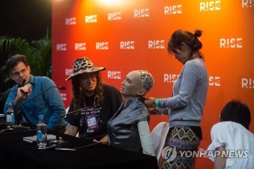 AI 로봇 소피아[EPA=연합뉴스]