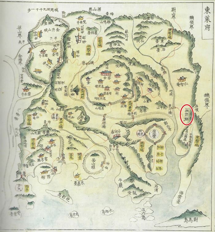 여지도(輿地圖) 동래부