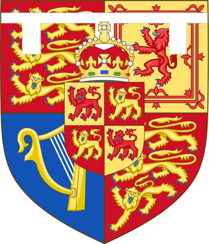 [영국의 챨스 왕세자 (Prince Charles, 1948~  )가 8세였던 1958년에 모후인 엘리자베스 2세 현 여왕과 부친인 에든버러 공작 필립(Prince Philip the Duke of Edinburgh) 공으로부터 영국과 영연방을 다스릴 왕위 계승자(Heir-Apparent to the British and Commonwealth thrones)의 신분으로 하사받은 왕세자 문장. 중앙에 위치한 왕관은 왕위 계승자임을 나타내고 네 부분으로 나누어진 문양은 각기 England(좌측 상단), Scotland(우측 상단), Ireland(악기 문양), 그리고 Wales(우측 하단)를 각각 표방한다. 엘리자베스 사후에는 이 문장이 영국 왕실을 대변하게 된다. 광대가 삽이라고 여기는 방패 위에 문양이 새겨졌다.]문장(coat of arms)의 기원. 기사들이 다리 부분이 터지고 무릎을 덮는 두루마기(coat)를 갑옷 내부의 열기를 식혀줄 용도로 착용했다. 점차 투구가 커져 얼굴을 가리기 시작하자 신원을 드러내기 위해 두루마기 앞뒤에 각기 다른 문양을 그려 넣기 시작한 것이 문장(紋章)의 기원이다.]