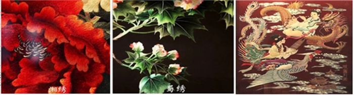 호수(상수, 湘繡) 촉수(사천 성도)월수(광동 자수)