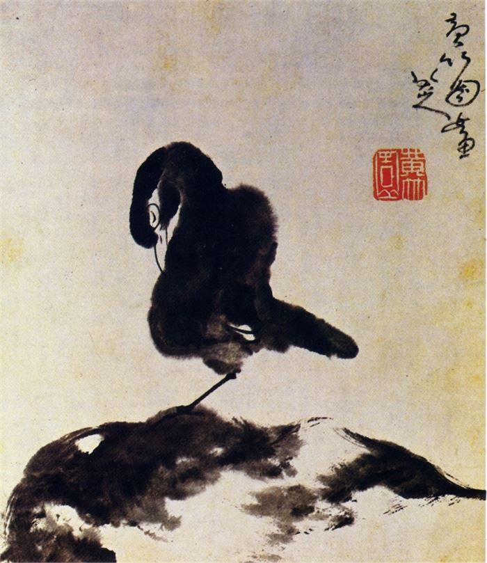 (그림2) 팔대산인 「팔팔조도」